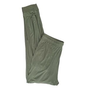 Size Medium green NUUDS jogger Pants Women's Pull On Drawstring  Lightweight